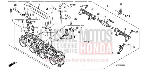 CORPS DE PAPILLON CBF1000AA de 2010